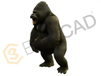 King Kong Giant Gorilla 3D Model High Detail 3D model