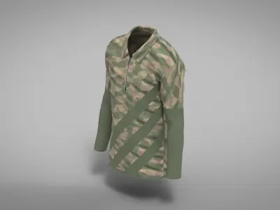Military Outfit - T-shirt Low-poly 3D model