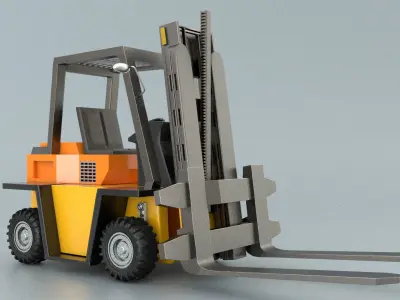 laos Forklift 3D model