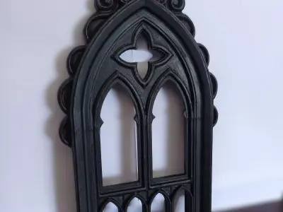 Decorative gothic frame for mirror 3D print model