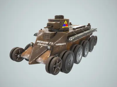 Tank Christie T-3 M1931 3D model
