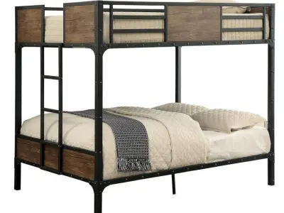 Sousanna Full Over Full Bunk Bed 3D model