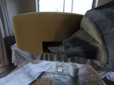 old vintage Extension Cable Cord Low-poly 3D model