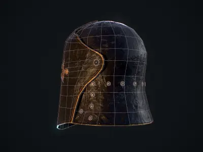  HIE Helmet D200226 Low-poly 3D model