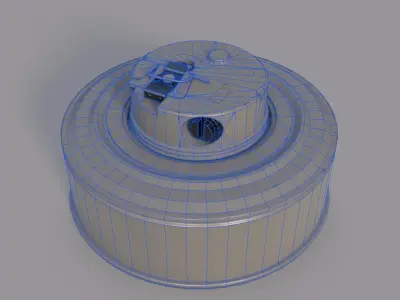 TM-72 Soviet Anti-Tank Mine Low-poly 3D model