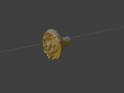 Old Drawer Pull Free 3D model
