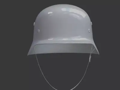 Steel Helmet 3D Printable  3D print model