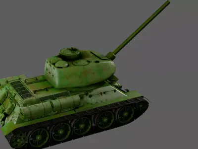 T34 Tank 3D model purchase