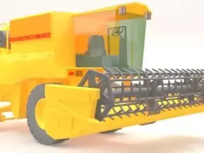 combine toy harvester 3D model