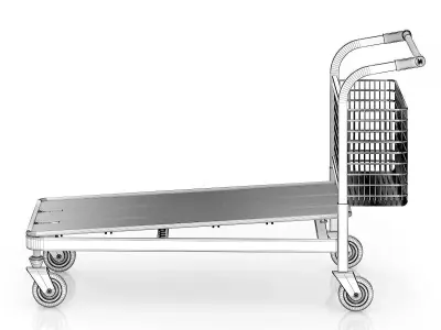 Large Shopping Cart 3D model