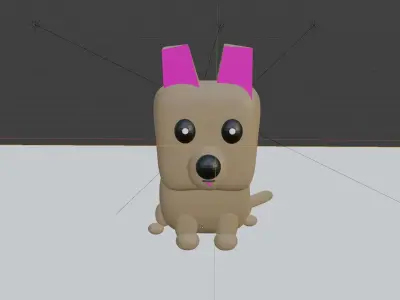 my dog as a toy 3D model