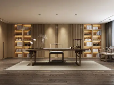 office room 3D model 21