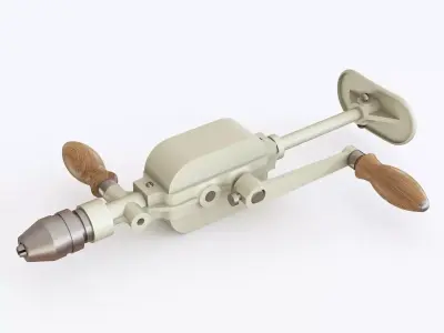 Hand drill 01 3D model
