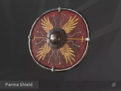 Parma Shield Low-poly 3D model