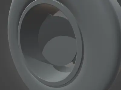 Low Poly Wheel 01 Low-poly 3D model