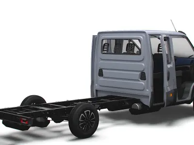 Iveco Daily Crew Cab L4 Chassis 2023 3D model