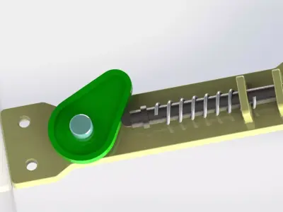 Cam and Spring  3D model