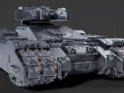 Sci - Fi Tank - Production Ready 3D model