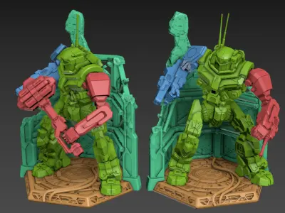 Dark Knight Static 160mm and 50mm 3D print model