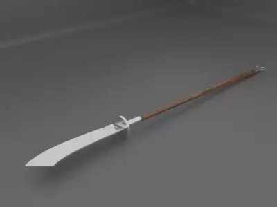 chinese pudao halberd 3D model