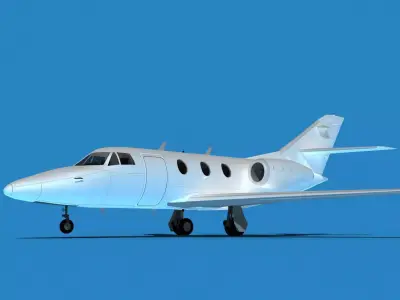 Dassault Falcon 10 V16 3D model