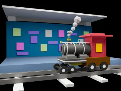 Low poly Trian Low-poly 3D model