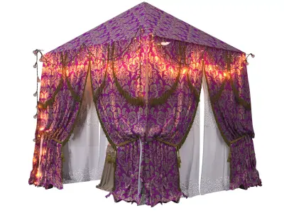 Medieval fortune teller tent 3D model