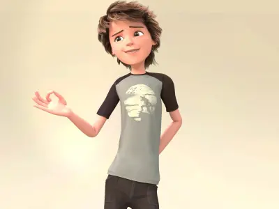 TOON BOY 2 - RIGGED 3D model