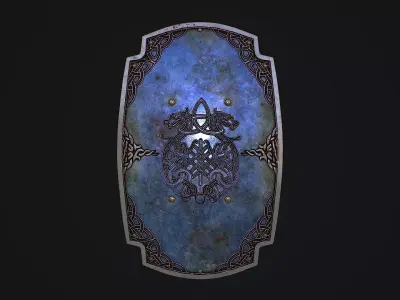 Medieval Shield 3D Model Low-poly 3D model