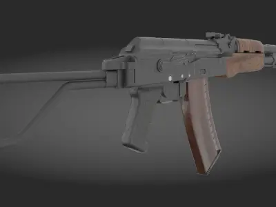 AK-74 Pack - game asset Low-poly 3D model