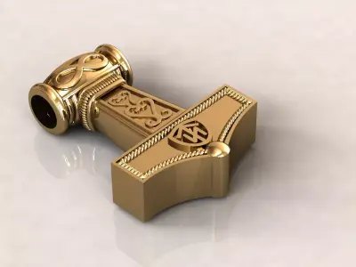 THOR Hammer Pendant 3D print model