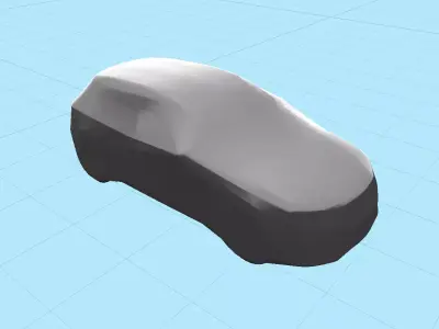 Car Covered  Low-poly 3D model