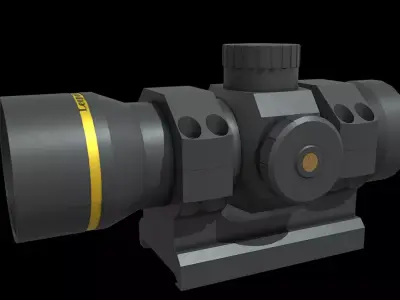 Leupold VX-Freedom RDS Low-poly 3D model