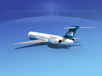 McDonnell Douglas MD83 Universal Airlines 3D model