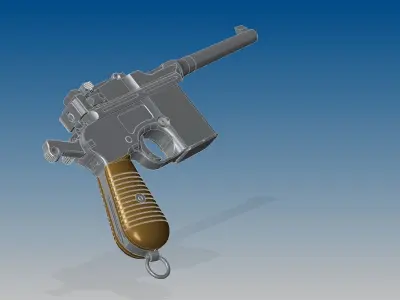 Mauser C96 3D model buy