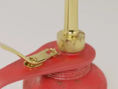 Vintage Oil Can Low-poly 3D model