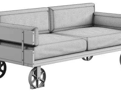 Railway Sofa 3D model