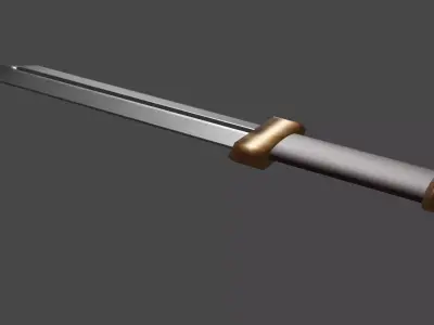 Short sword  Free low-poly 3D model