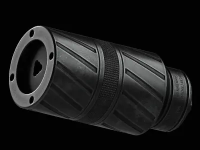 Banish Speed K Silencer Suppressor Low-poly 3D model