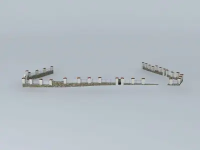 Church fence 3D model