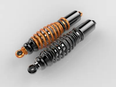 Shock absorber 3D model