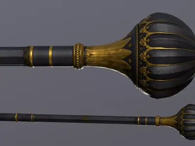 Gada Mace Low-poly 3D model