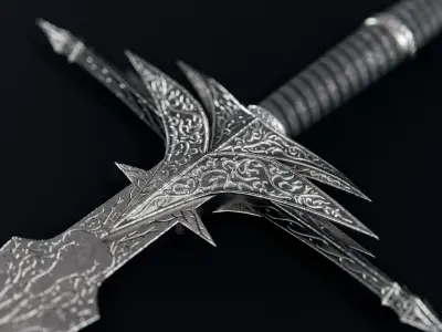 Fantasy Sword 3D model shop