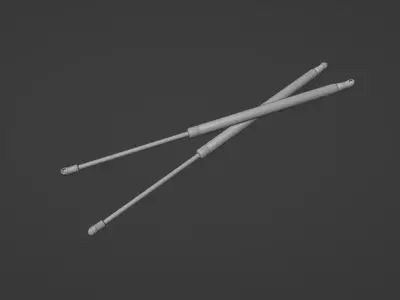 trunk strut  Low-poly 3D model
