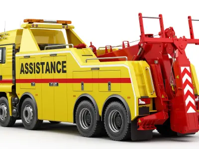 TOW TRUCK 8X4 3D model