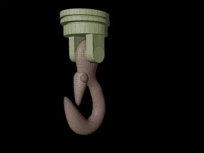 Hook hanging 3D model