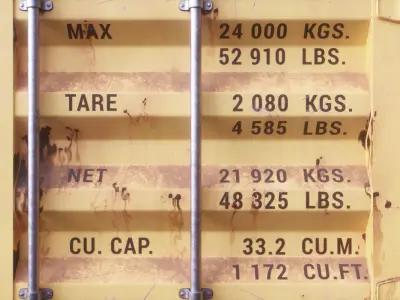 20 ft Shipping Containers Low-poly 3D model