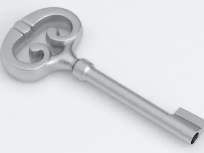 Key 01 Silver 3D model