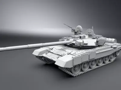 T90 Tank Scale Model 3D print model