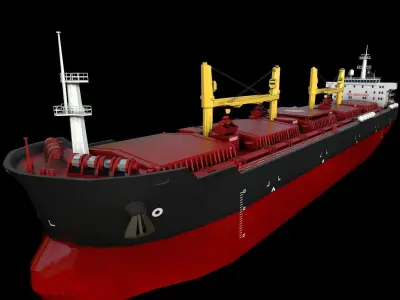 Bulk carrier 01 Low-poly 3D model